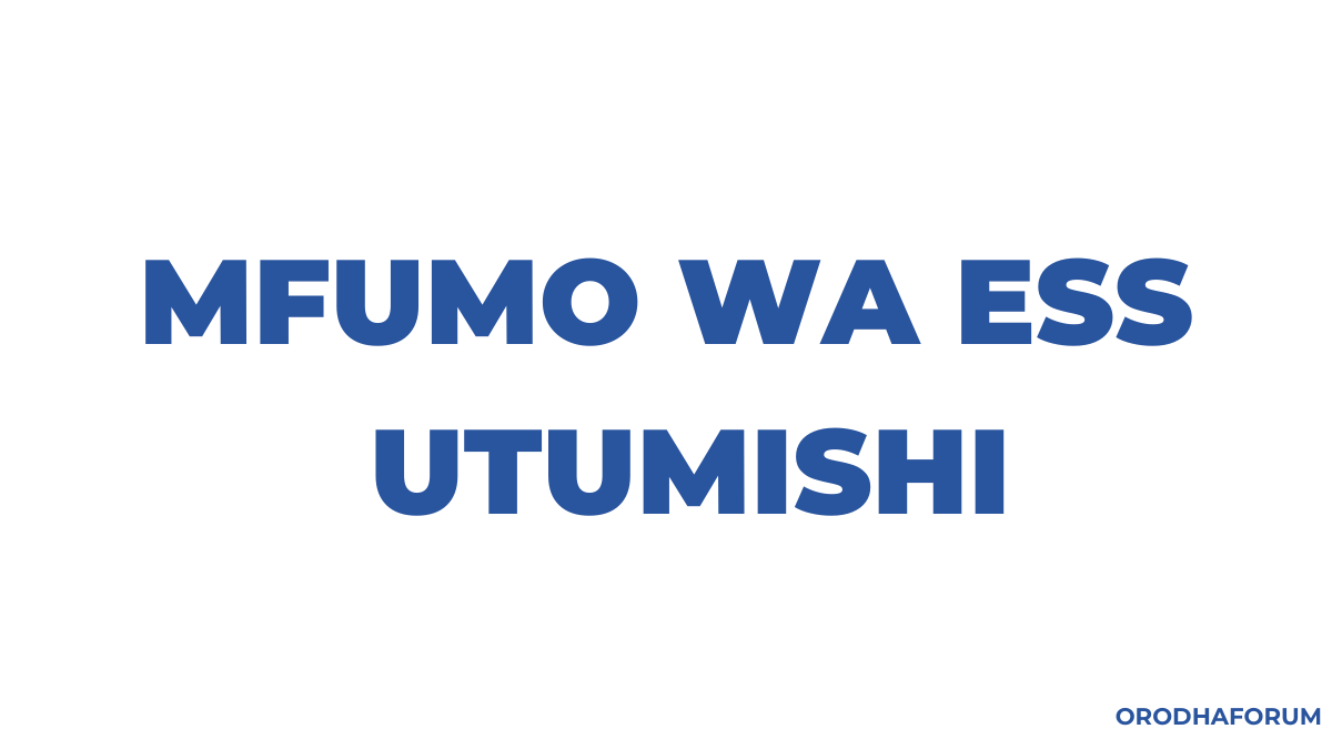 Jinsi ya Kutumia Mfumo wa ESS Utumishi