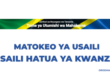 Matokeo ya Usaili Tume ya Utumishi wa Mahakama 2025 PDF