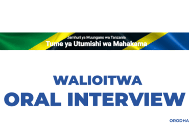 Orodha ya Majina ya Walioitwa kwenye Usaili Tume ya Utumishi wa Mahakama (Oral Interview)
