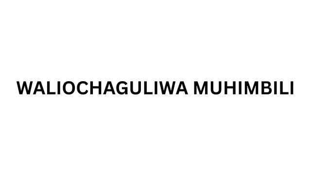 Orodha ya Waliochaguliwa MUHAS 2025-26 PDF