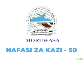 Nafasi za Kazi MORUWASA 2025