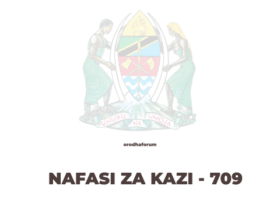 Nafasi za Kazi Mwalimu Daraja la III B Hisabati 709