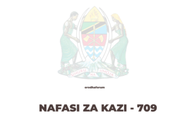 Nafasi za Kazi Mwalimu Daraja la III B Hisabati 709