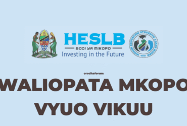 Orodha ya Majina ya Waliopata Mkopo 2025 HESLB