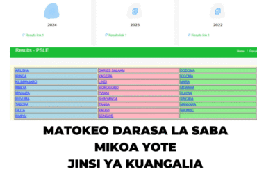 Matokeo Darasa la Saba 2025 NECTA Mikoa Yote TZ