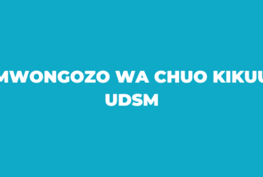Mwongozo wa Chuo Kikuu cha UDSM
